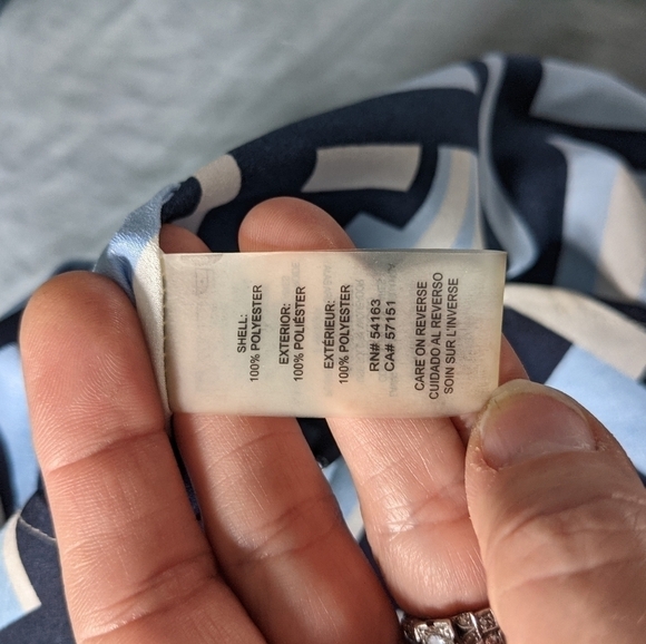 Nwot Calvin Klein Camp Button Down Shirt in Mod Print Geometric Pattern M - Picture 10 of 16